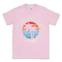 Bubblegum Pink Oceanside California Ca Vintage Retro 70S Classic Tee - lanVoArt