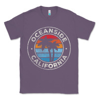 Lavender Oceanside California Ca Vintage Retro 70S Classic Tee - lanVoArt
