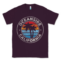 Plum Oceanside California Ca Vintage Retro 70S Classic Tee - lanVoArt