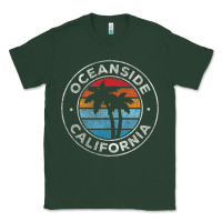 Sports Green Oceanside California Ca Vintage Retro 70S Classic Tee - lanVoArt