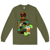 Army Green tequila bottle Long Sleeve Tee - Jasminsmagicworld