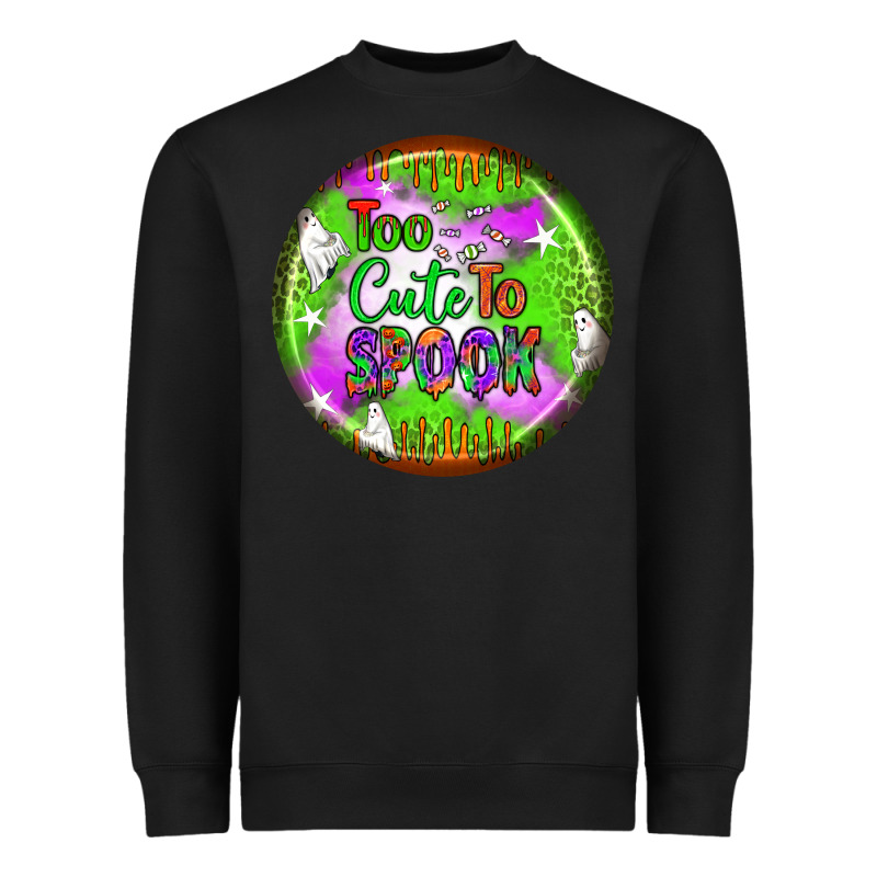 Too Cute To Spook Earrings Heavyweight Sweatshirt by BundleAndBundleShop | Teevron