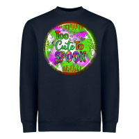 Navy too cute to spook earrings Heavyweight Sweatshirt - BundleAndBundleShop