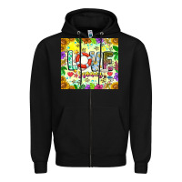 Black Love Summer Zipper Hoodie - CowhideDigitalArt