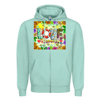 Seafoam Love Summer Zipper Hoodie - CowhideDigitalArt
