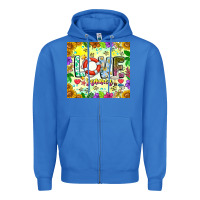 True Royal Love Summer Zipper Hoodie - CowhideDigitalArt