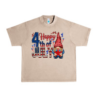 French Oak Happy 4th Of July with gnome Urban Heavy Tee - HowdyJamesFarm
