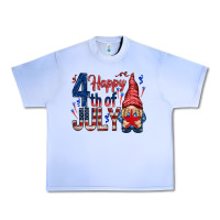 Grape Ice Happy 4th Of July with gnome Urban Heavy Tee - HowdyJamesFarm
