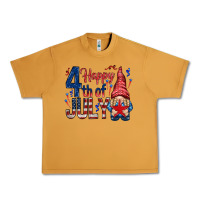 Peanut Butter Happy 4th Of July with gnome Urban Heavy Tee - HowdyJamesFarm