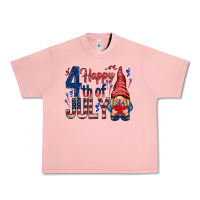 Salmon Happy 4th Of July with gnome Urban Heavy Tee - HowdyJamesFarm