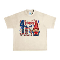 Sandshell Happy 4th Of July with gnome Urban Heavy Tee - HowdyJamesFarm