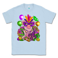 Dusty Blue Mardi Gras pig Classic Tee - NancyCooperArtShop