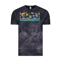 Cloud Black sea shells Vintage Tee - TumblerDesignByShophia
