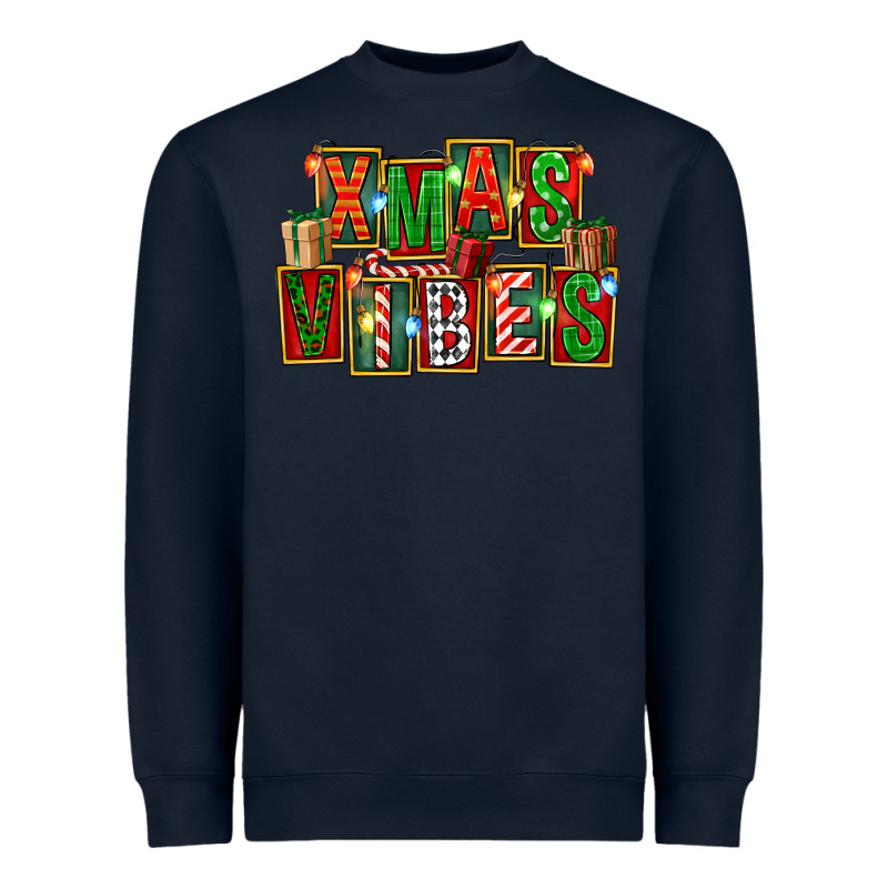 Christmas Xmas Vibes Heavyweight Sweatshirt by FaDigitalArtStudio | Teevron