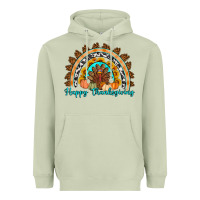 Matcha Happy thanksgiving rainbow Heavyweight Hoodie - Artiststas