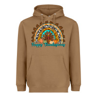 Toasted Coconut Happy thanksgiving rainbow Heavyweight Hoodie - Artiststas