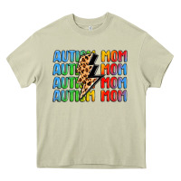Mossy autism mom lightning bolt Heavy Core Tee - LillyAllenDesigns