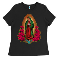 Black our lady of guadalupe Ladies Tee - Jasminsmagicworld