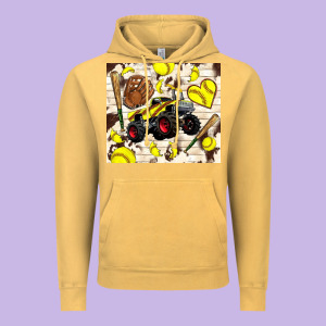 Softball Crusher Vintage Hoodie Designed By Tumblerdesignbyshophia