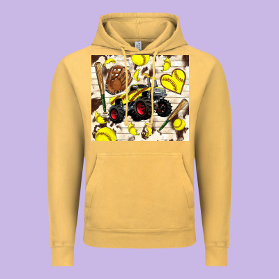 Softball Crusher Vintage Hoodie Designed By Tumblerdesignbyshophia