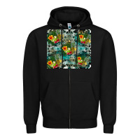 Black summer fruits Zipper Hoodie - CowhideDigitalArt