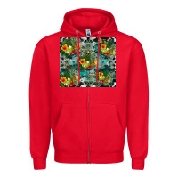 Red summer fruits Zipper Hoodie - CowhideDigitalArt