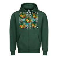 Sports Green summer fruits Zipper Hoodie - CowhideDigitalArt