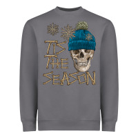 Storm skull tis the season winter Heavyweight Sweatshirt - FaDigitalArtStudio
