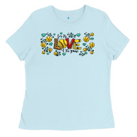 Baby Blue for the love of the game softball Ladies Tee - Jasminsmagicworld