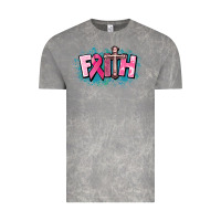 Cloud Rock Cancer Faith Cross Vintage Tee - HowdyJamesFarm