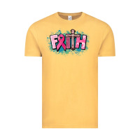 Vintage Mustard Cancer Faith Cross Vintage Tee - HowdyJamesFarm