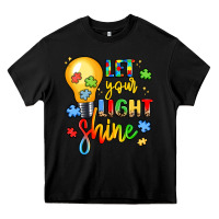 Black let your light shine Heavy Core Tee - LillyAllenDesigns