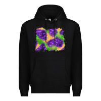 Black halloween spooky bat background Premium Hoodie - BundleAndBundleShop
