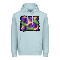 Blue Mist halloween spooky bat background Premium Hoodie - BundleAndBundleShop