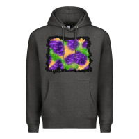 Charcoal Heather halloween spooky bat background Premium Hoodie - BundleAndBundleShop