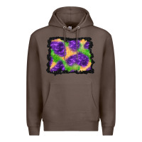 Coffee halloween spooky bat background Premium Hoodie - BundleAndBundleShop