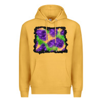 Mustard halloween spooky bat background Premium Hoodie - BundleAndBundleShop