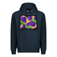Navy halloween spooky bat background Premium Hoodie - BundleAndBundleShop