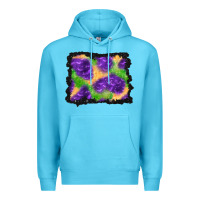Ocean Blue halloween spooky bat background Premium Hoodie - BundleAndBundleShop