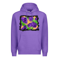 Purple halloween spooky bat background Premium Hoodie - BundleAndBundleShop