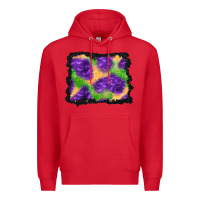Red halloween spooky bat background Premium Hoodie - BundleAndBundleShop