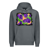 Rock halloween spooky bat background Premium Hoodie - BundleAndBundleShop