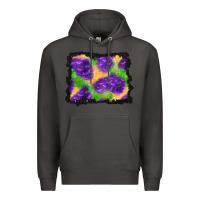 Smoke halloween spooky bat background Premium Hoodie - BundleAndBundleShop