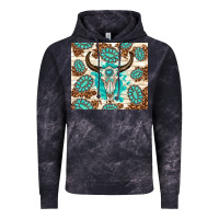 Cloud Black gemstone bull skull leopard Vintage Hoodie - TumblerDesignByShophia