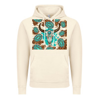 Vintage Artic gemstone bull skull leopard Vintage Hoodie - TumblerDesignByShophia