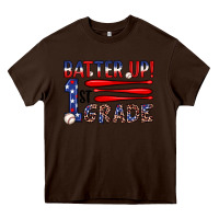 Chocolate Brown batter up 1st grade Heavy Core Tee - JahusDesignShop
