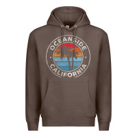 Coffee Oceanside California Ca Vintage Retro 70S Premium Hoodie - lanVoArt