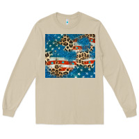 Mushroom leopard glitter american flag Long Sleeve Tee - CowGirlArtShop