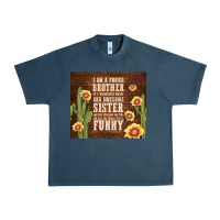 Midnight Navy i am a proud brother Urban Heavy Tee - TumblerDesignByShophia