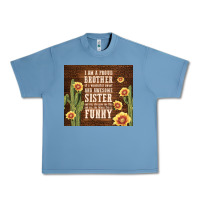 Pebble Blue i am a proud brother Urban Heavy Tee - TumblerDesignByShophia